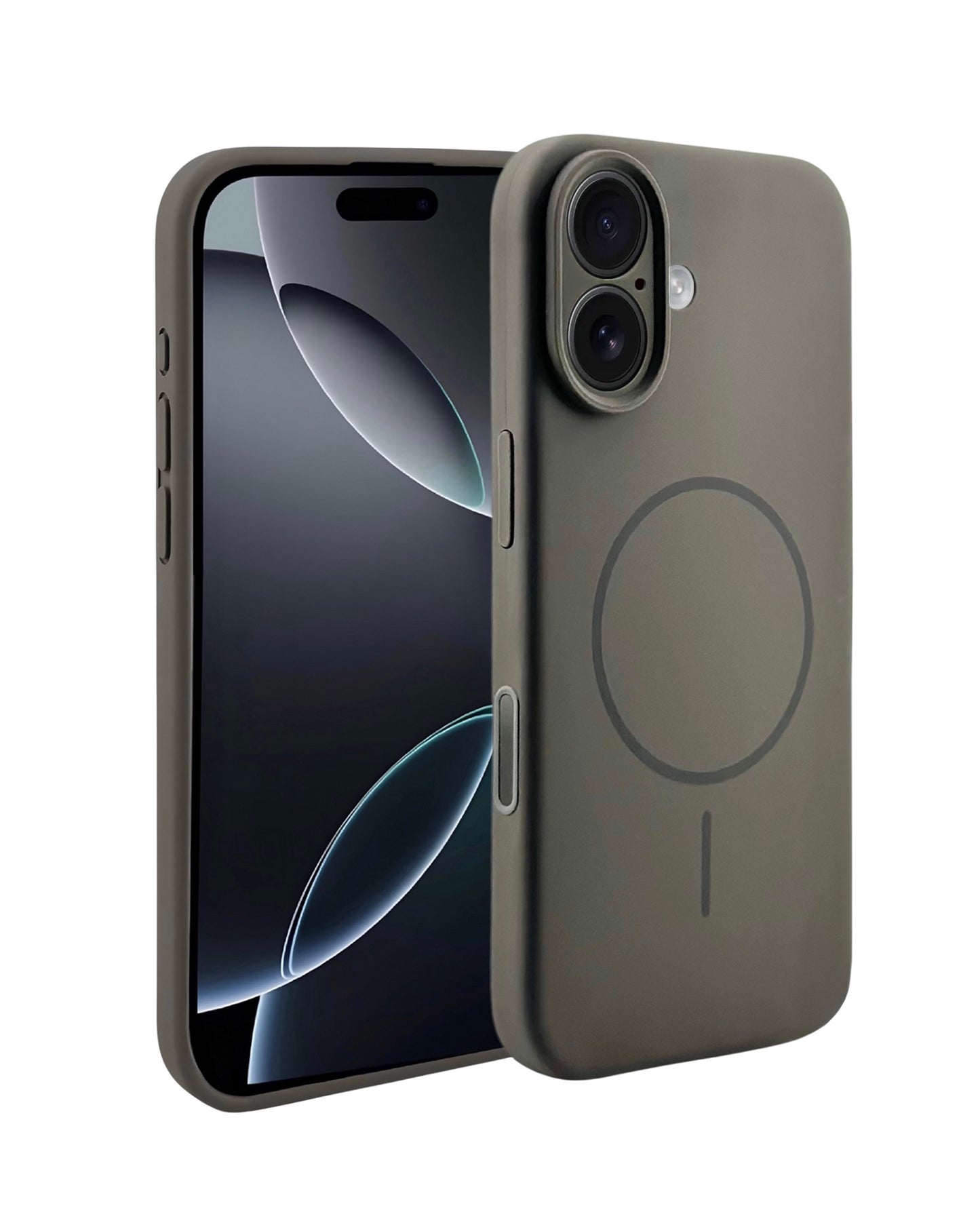MagSafe Compatible Clay Silicone Phone Case with Protective Camera Cover